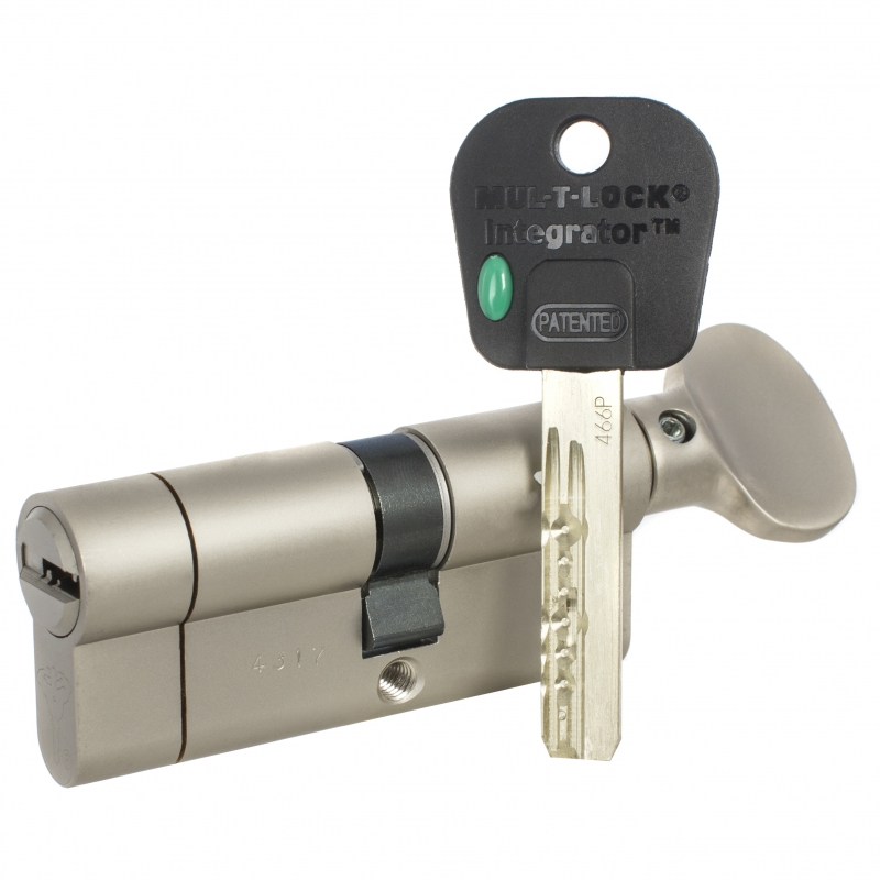 

Цилиндр Mul-t-Lock Integrator B-S ключ-вертушка (размер 43х33 мм) - Никель, Флажок, Серебристый