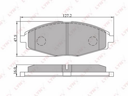 

Колодки тормозные передние дисковые Daewoo Lanos / Sens/Matiz 97>10 Lynx BD1801