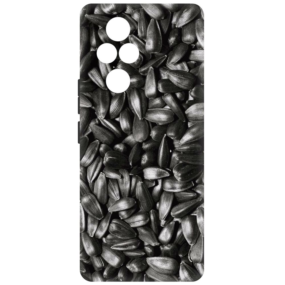 

Чехол-накладка Krutoff Soft Case Семечки для Honor 200 Pro черный