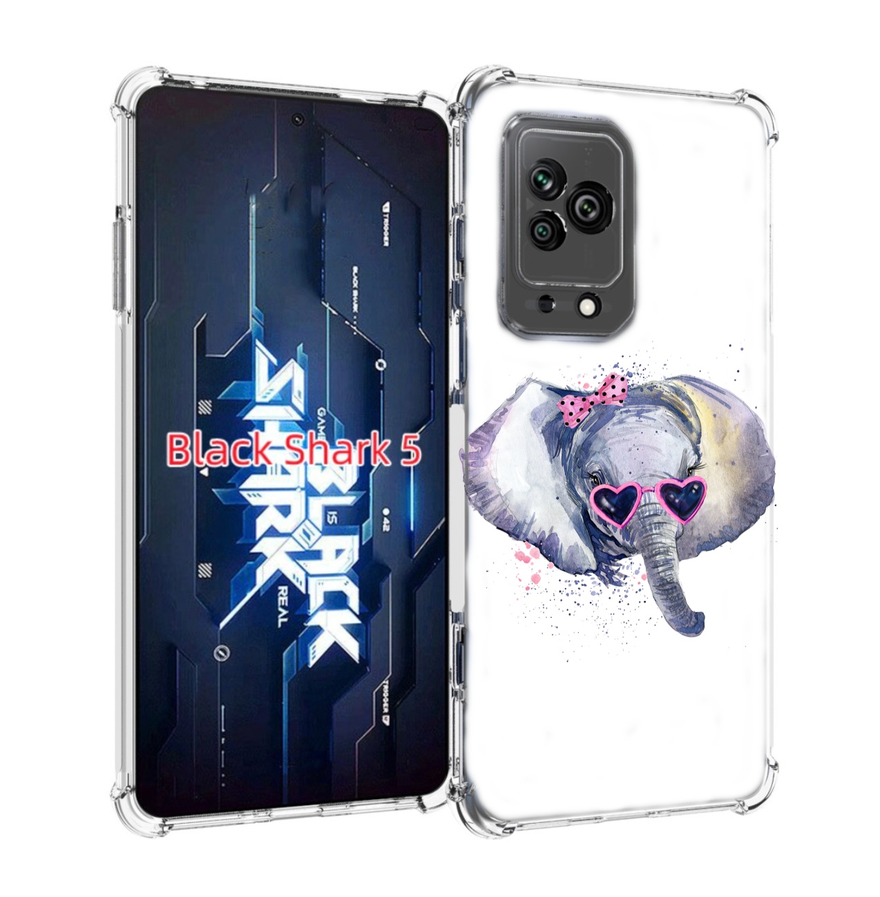 

Чехол MyPads слоник в очках для Xiaomi Black Shark 5, Прозрачный, Tocco