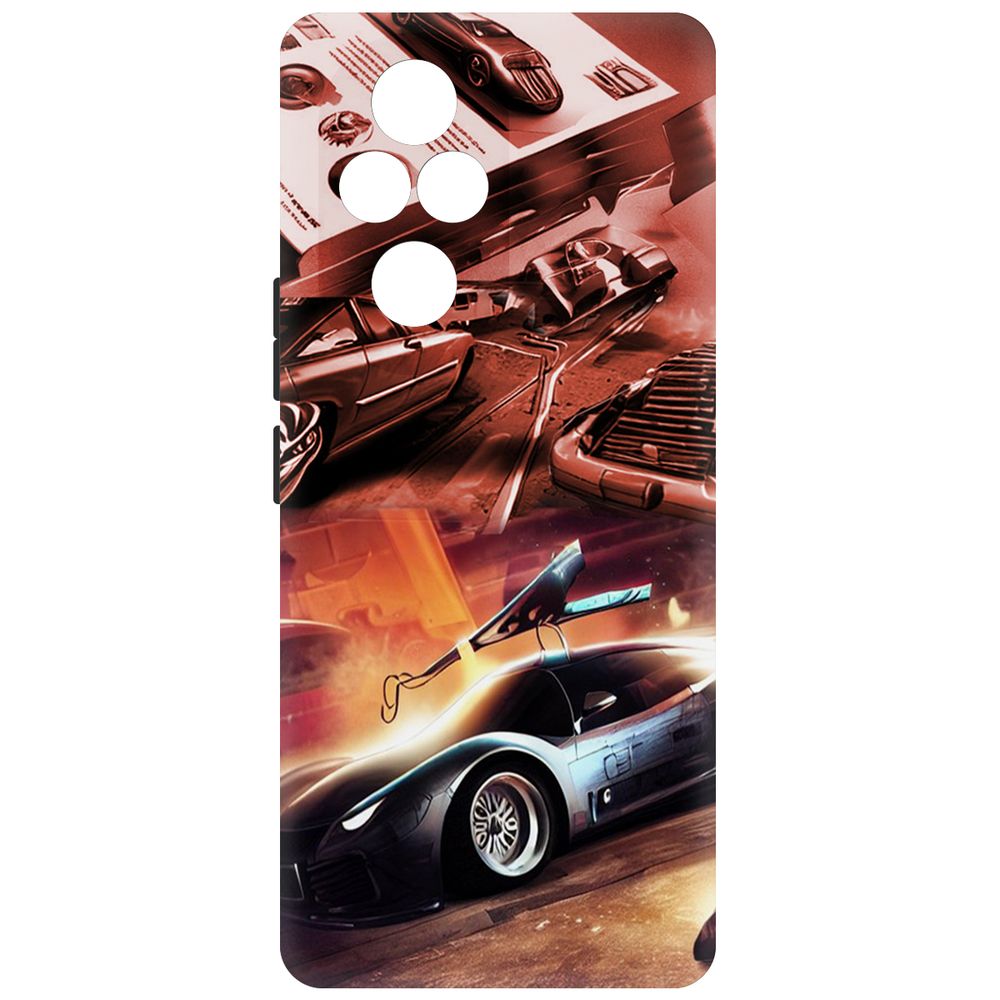 

Чехол-накладка Krutoff Soft Case Автодинамика для Honor 200 Pro черный