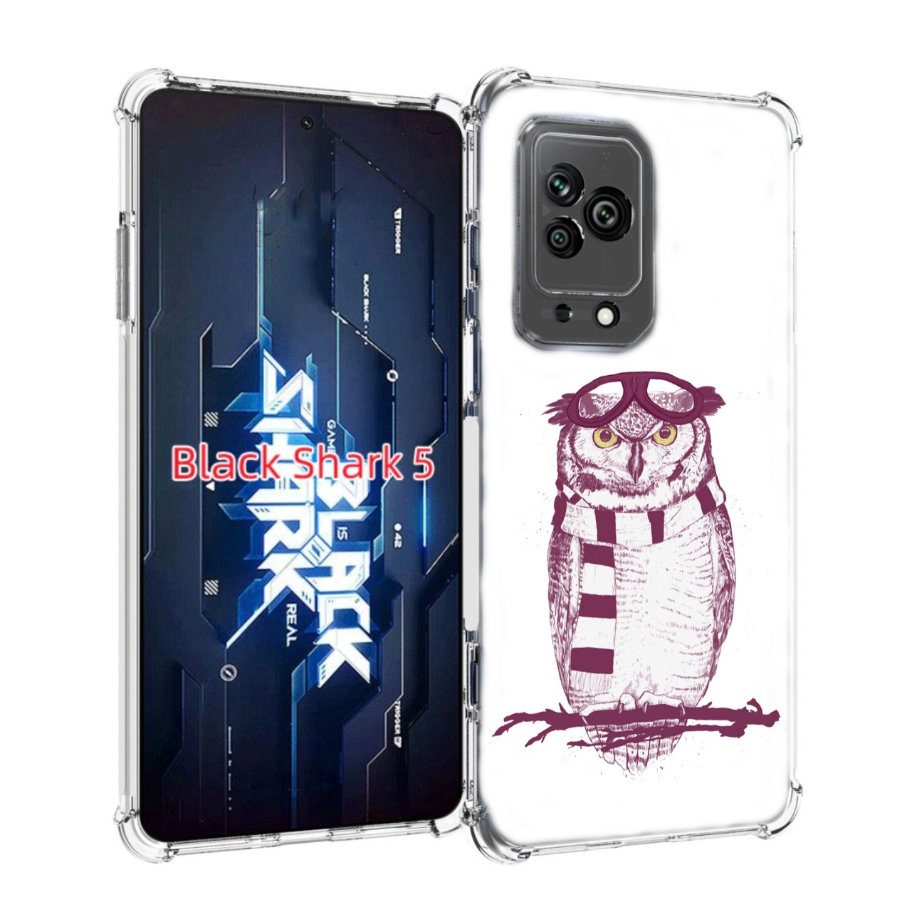 

Чехол MyPads сова-летчик для Xiaomi Black Shark 5, Прозрачный, Tocco