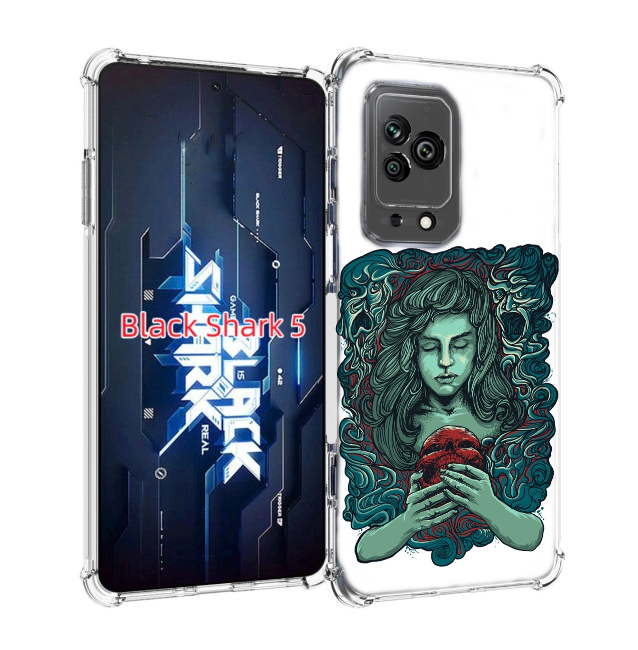 

Чехол MyPads спящая девушка для Xiaomi Black Shark 5, Прозрачный, Tocco