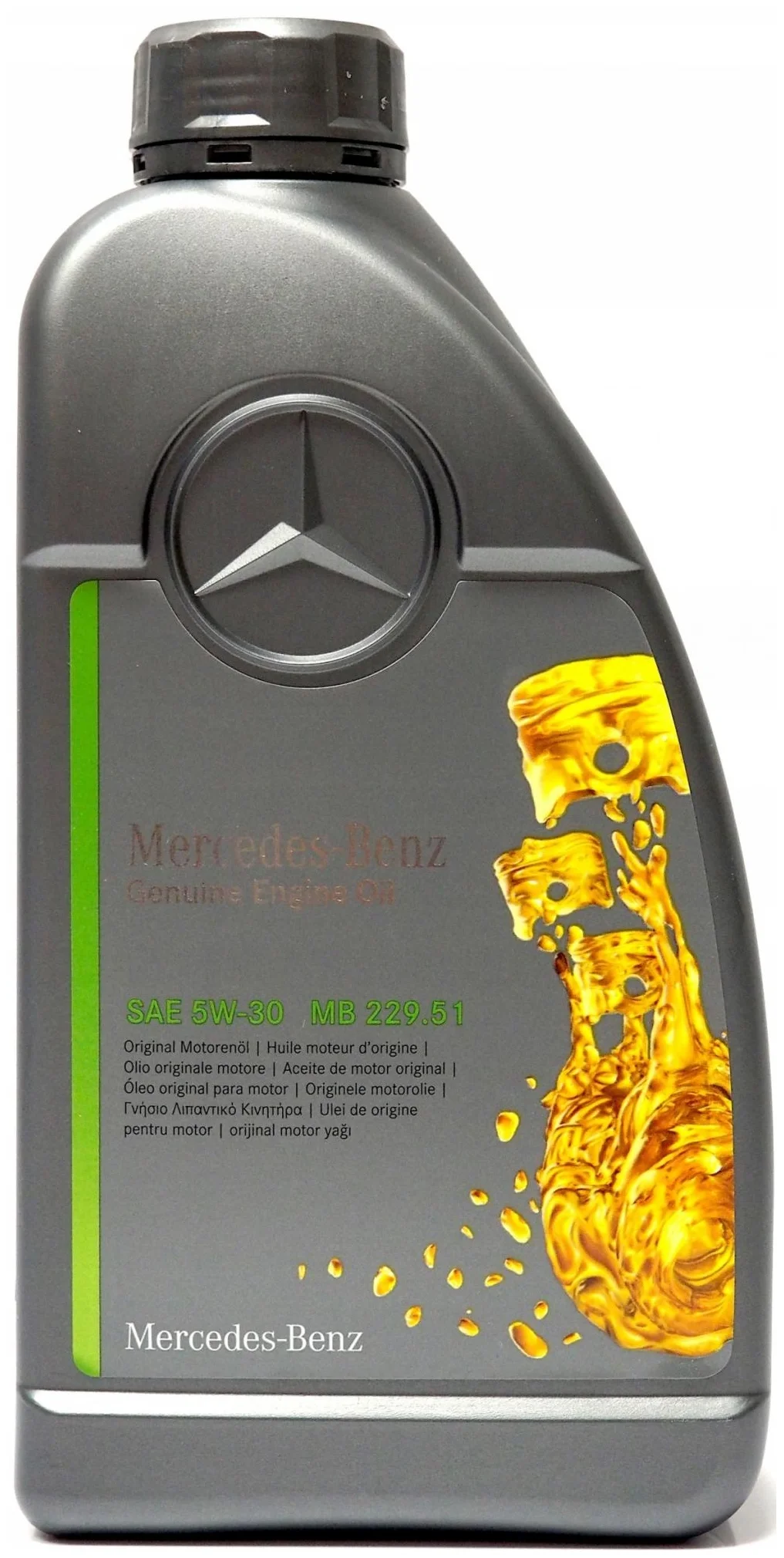 Моторное масло Mercedes-Benz cинтетическое Mb229.51 5W30 1л