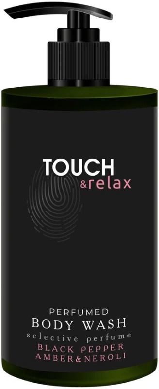 Гель для душа TOUCH&relax Парфюмированный черный перец-нероли-амбра 450 мл