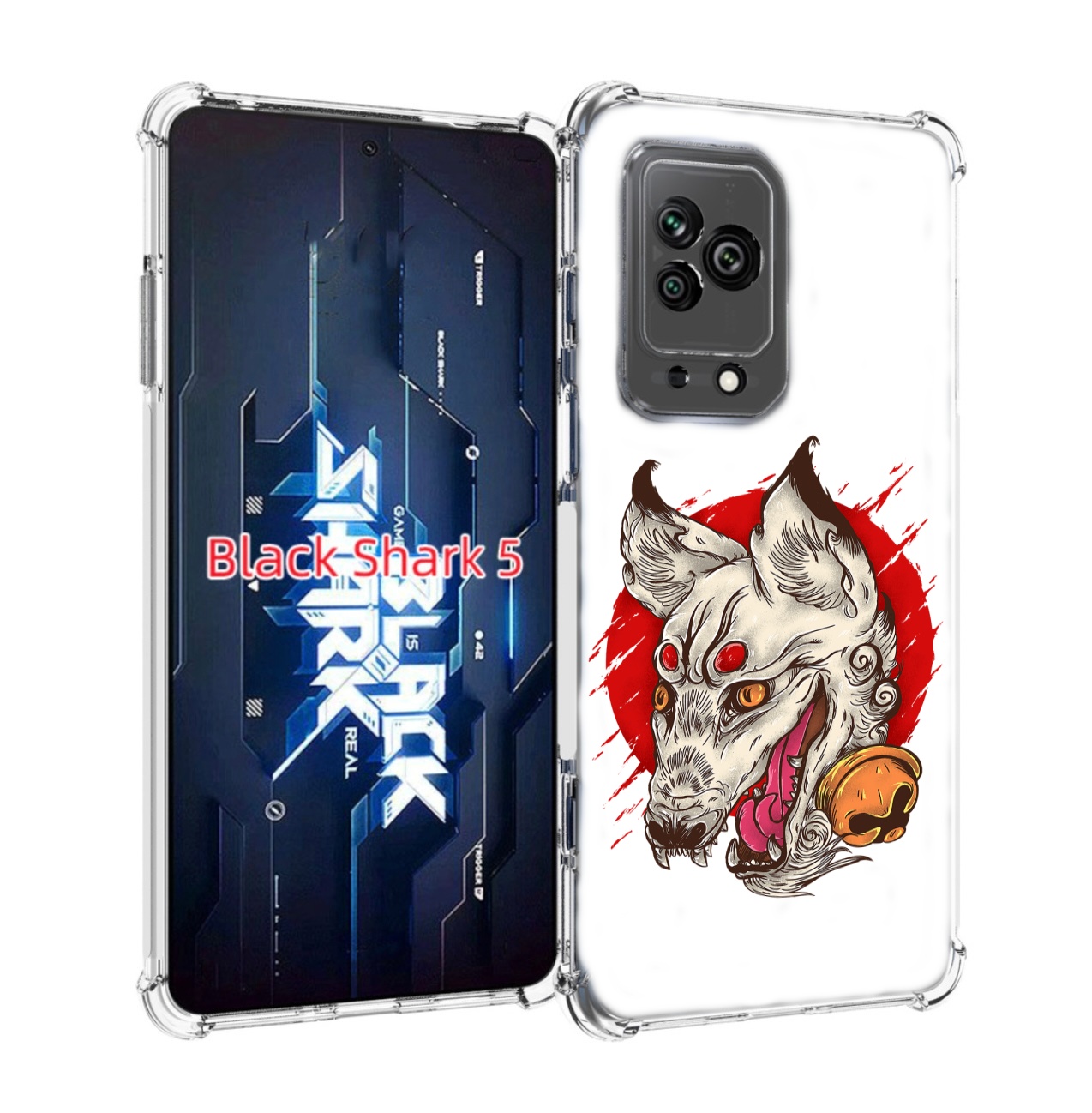

Чехол MyPads страшная собака для Xiaomi Black Shark 5, Прозрачный, Tocco