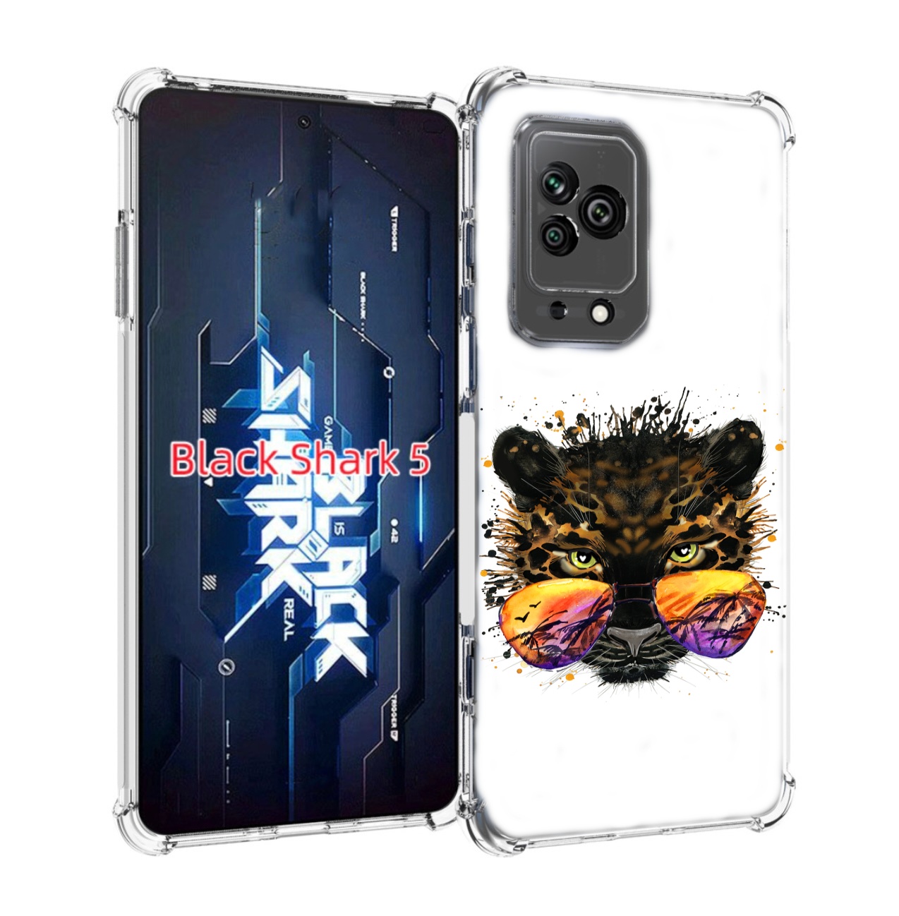 

Чехол MyPads тропический леопард для Xiaomi Black Shark 5, Прозрачный, Tocco