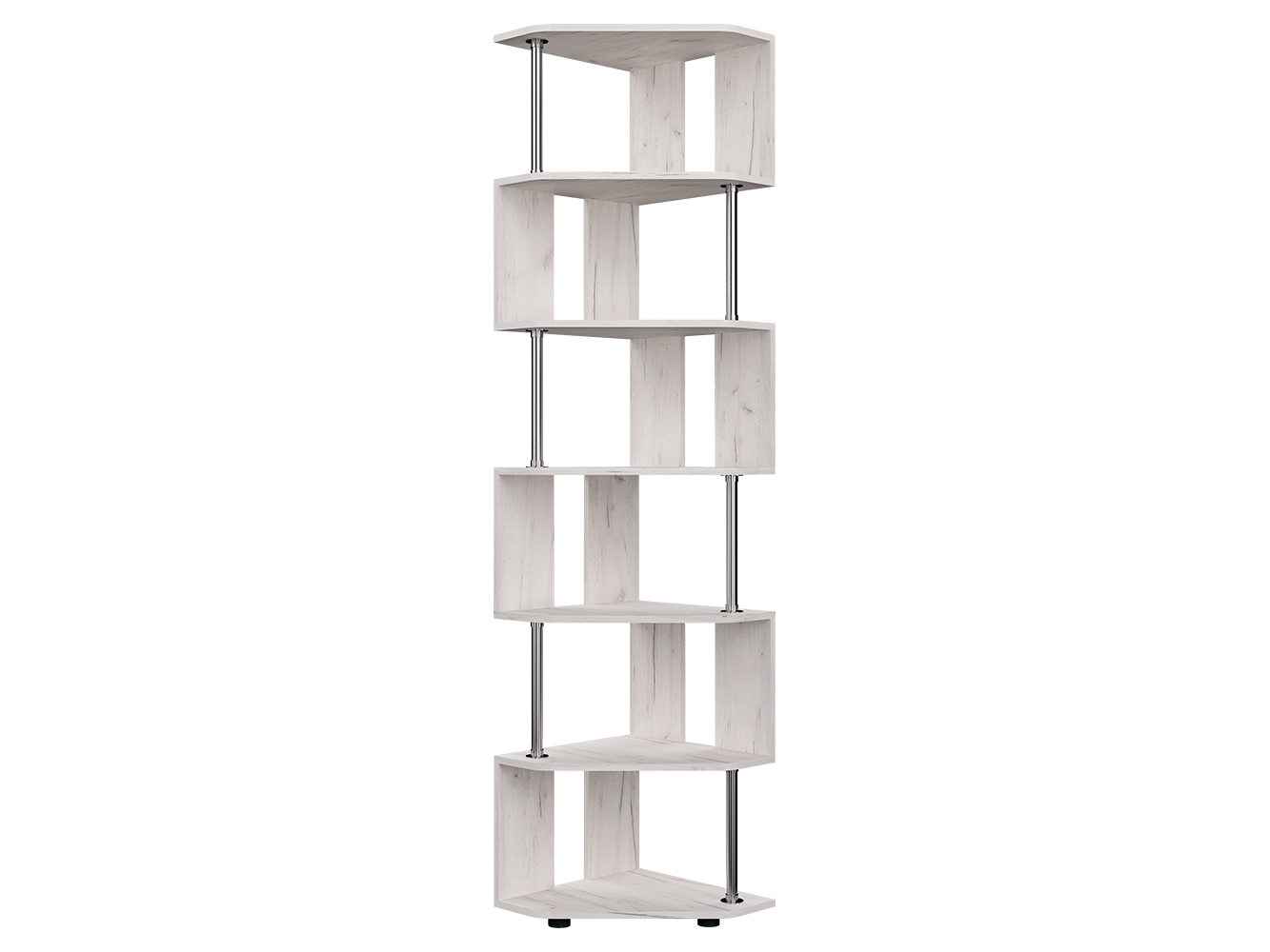 

Стеллаж угловой Пирамида СПУ-3 200х45х45 Крафт светлый, Белый, СПУ-3