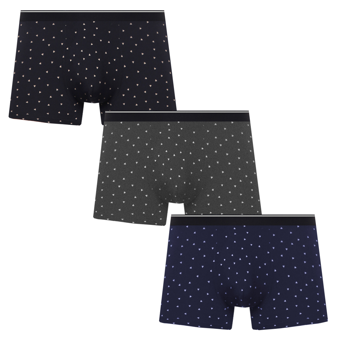

Комплект трусов мужских Tuosite ComfSet разноцветных (EU) XXL, Серый;синий, ComfSet