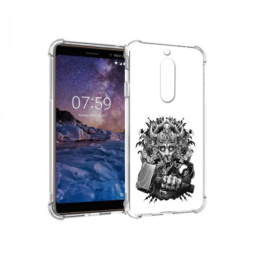 

Чехол MyPads Tocco для Nokia 7 злой тор (PT95887.123.363), Прозрачный, Tocco