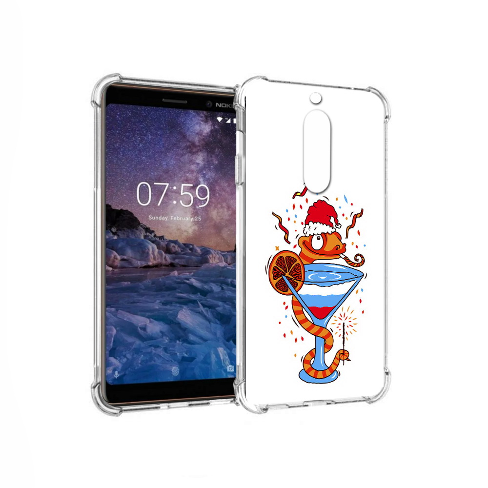 

Чехол MyPads Tocco для Nokia 7 змейка (PT95887.123.364), Прозрачный, Tocco
