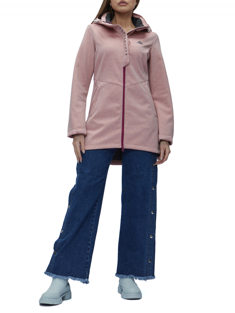 

Парка женская NoBrand AD22206 розовая 44 RU, Розовый, AD22206