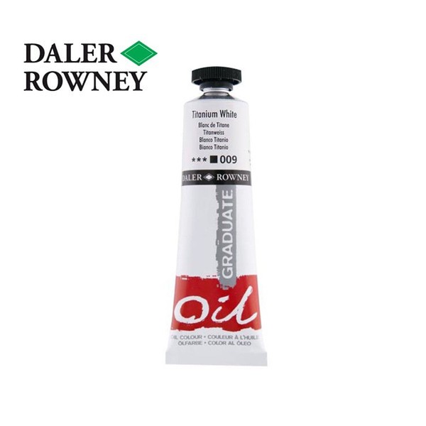 фото Daler rowney краска масляная daler-rowney graduate 38мл 009 белила титановые