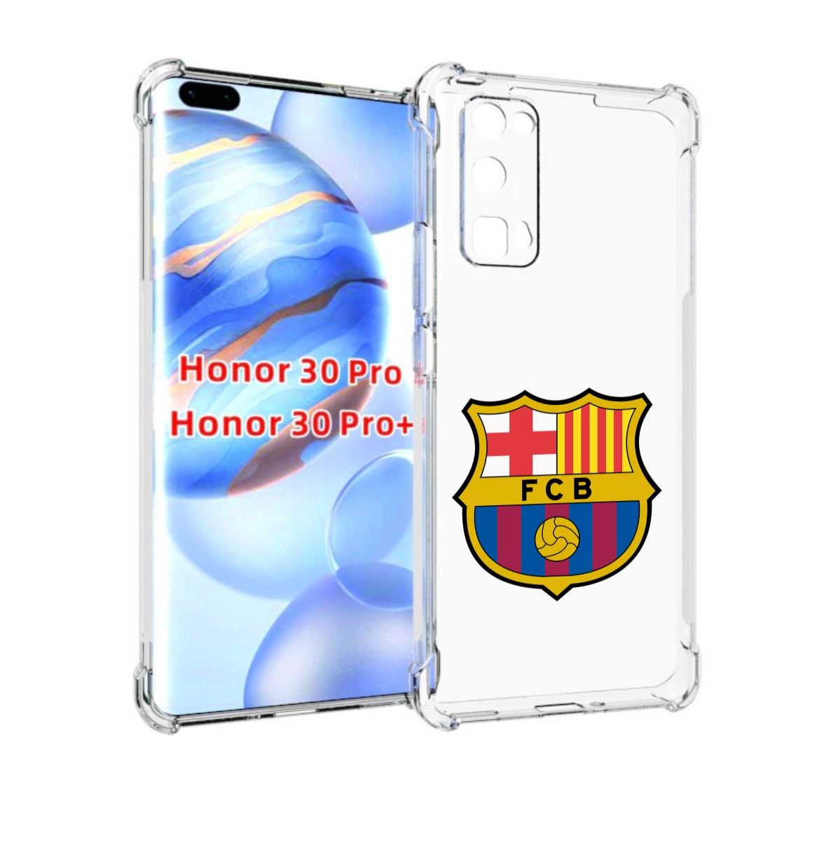 

Чехол бампер MyPads ФК FCB Барселона для Honor 30 Pro Honor, Прозрачный, Tocco