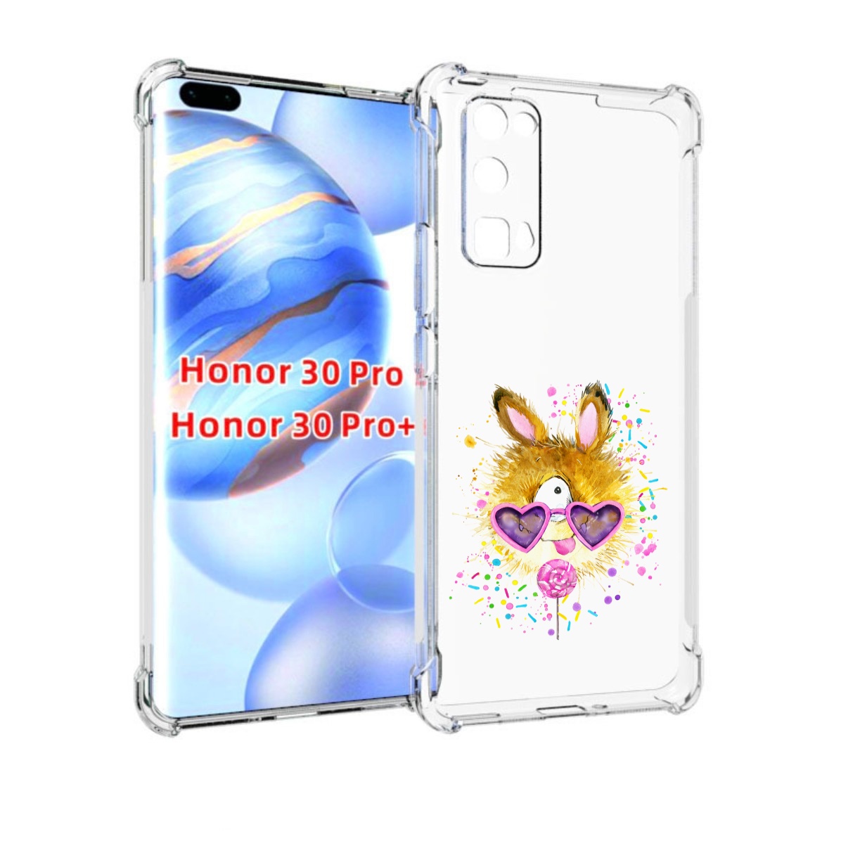 

Чехол бампер MyPads Чупя для Honor 30 Pro, Прозрачный, Tocco