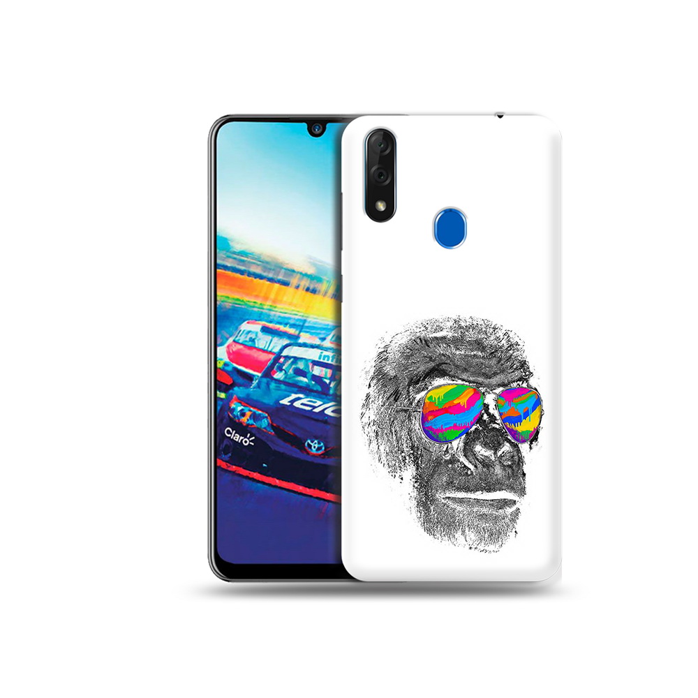 

Чехол MyPads Tocco для ZTE Blade V10 крутая обезьяна в очках (PT136503.455.422), Прозрачный, Tocco