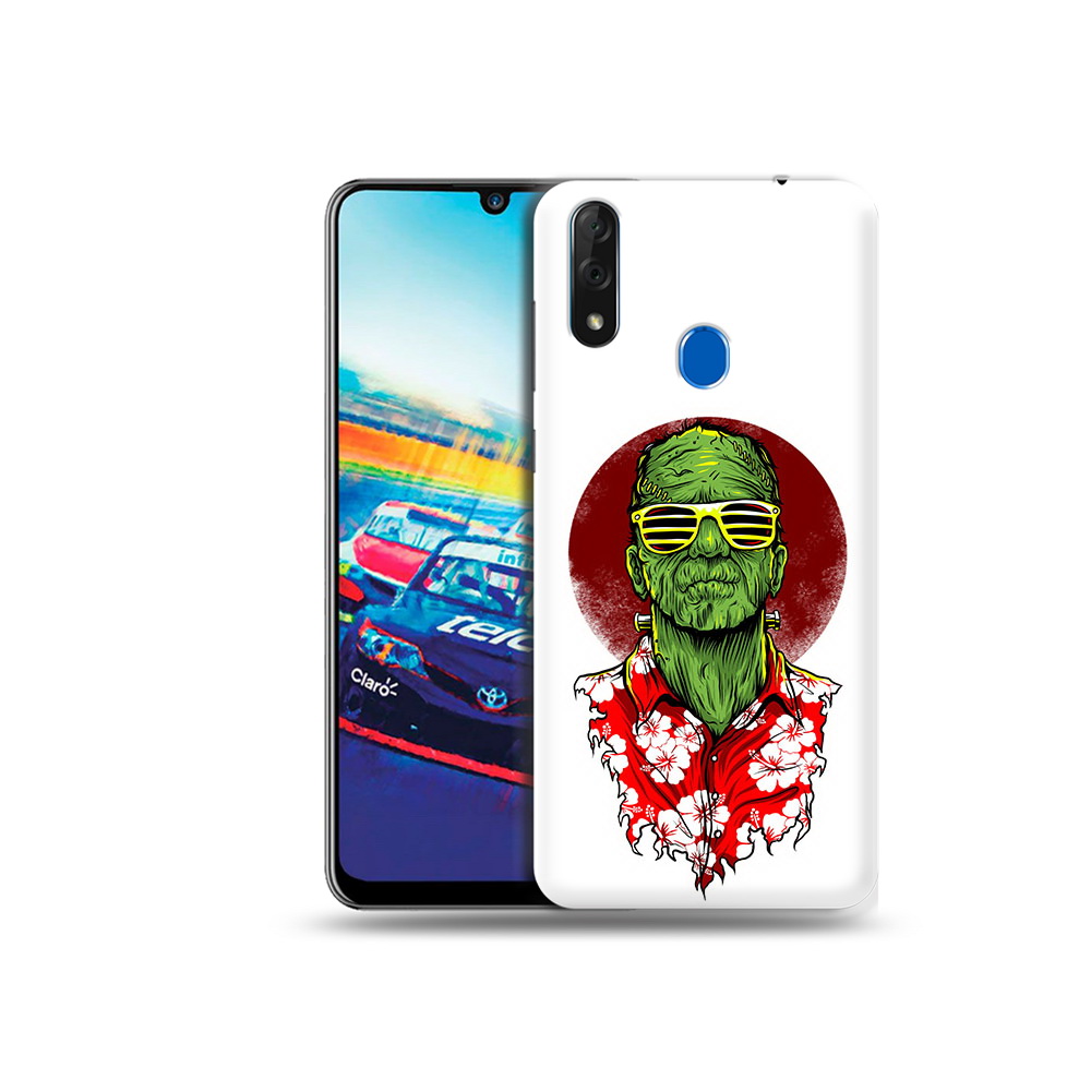 

Чехол MyPads Tocco для ZTE Blade V10 крутой зеленый мужчина в очках (PT136503.455.424), Прозрачный, Tocco