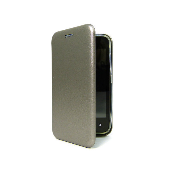 

Чехол для BQ BQS-4585 Fox View, т-серый, книжка, эко кожа+силиконовый, оригинал, 4585 Fox View flip grey