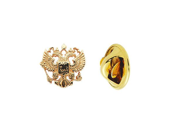 

Золотой значок Двуглавый орел герб России КОЮЗ М14020039, 14020039