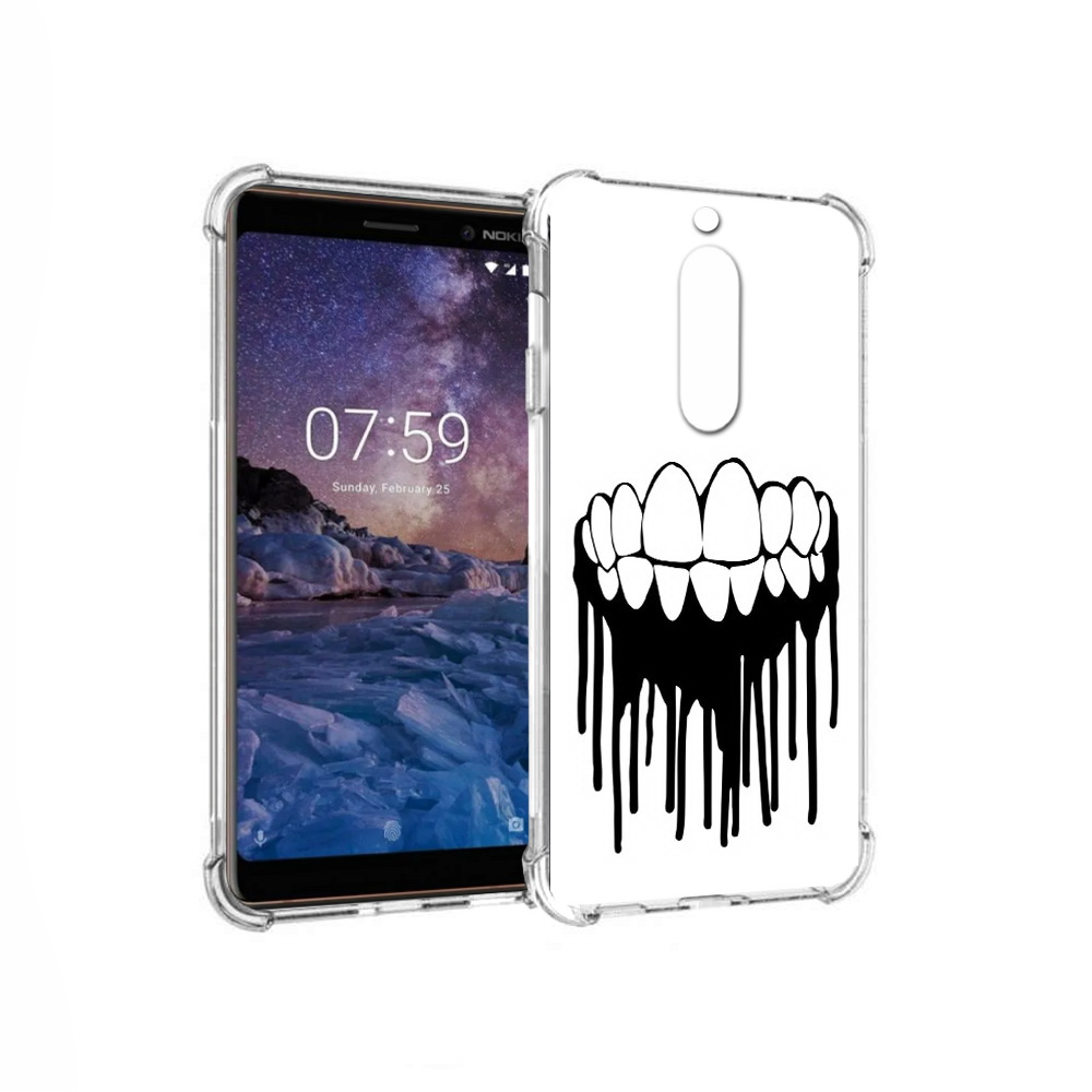 

Чехол MyPads Tocco для Nokia 7 зубы (PT95887.123.372), Прозрачный, Tocco