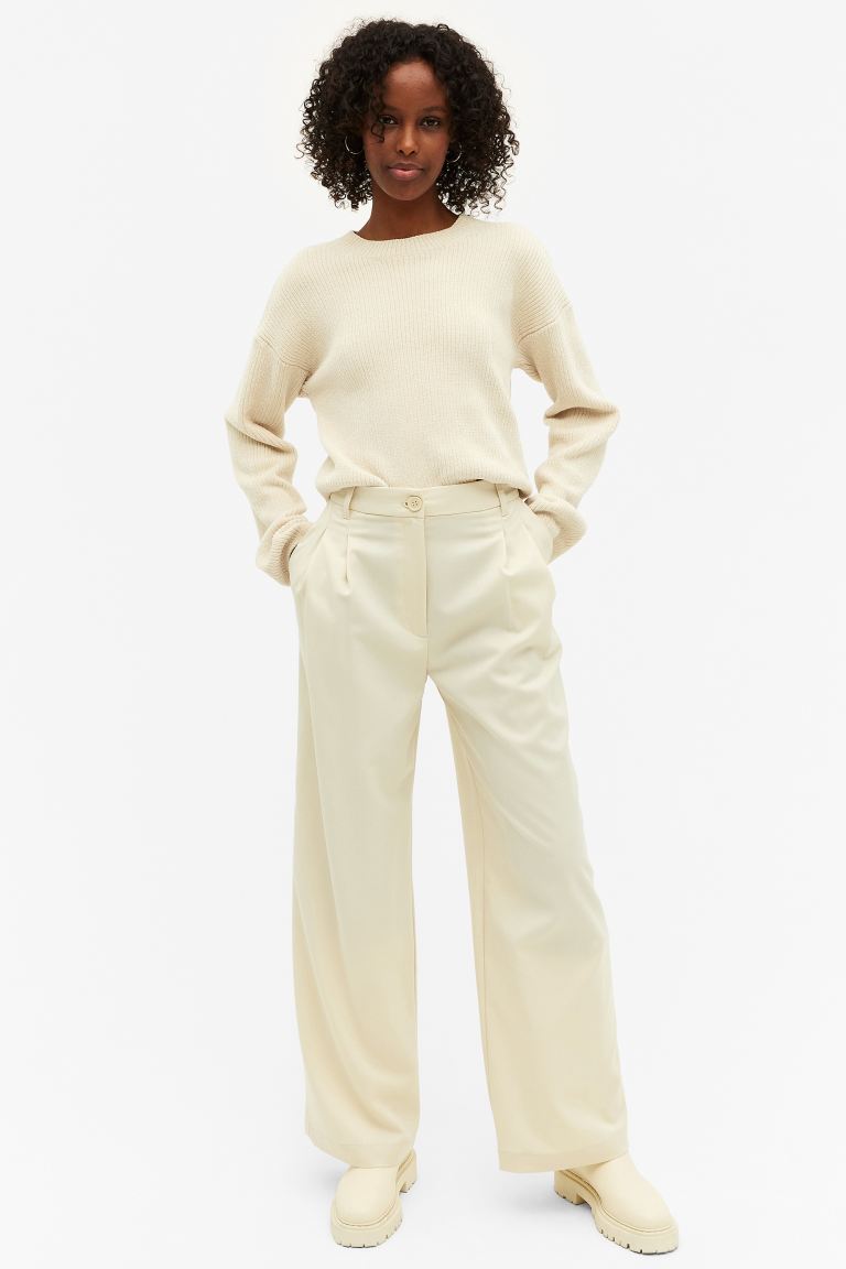 

Брюки женские Monki 1009470020 белые 46 EU (доставка из-за рубежа), Белый, 1009470020