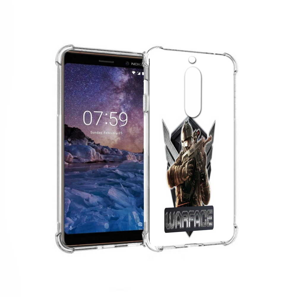 

Чехол MyPads Tocco для Nokia 7 игра про войну (PT95887.123.374), Прозрачный, Tocco