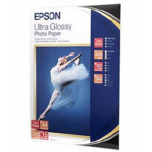 

Epson Фотобумага Epson Ultra Glossy Photo Paper A4 (300 g/m2) 15 sheets C13S041927, Фотобумага Epson Ultra Glossy Photo Paper A4 (300 g/m2) 15 sheets C13S041927