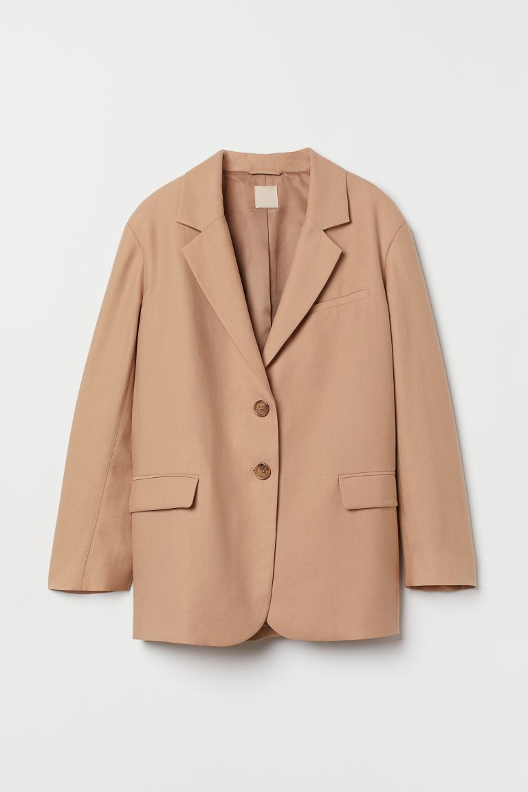 

Пиджак женский H&M 1009890003 бежевый XS (доставка из-за рубежа), 1009890003