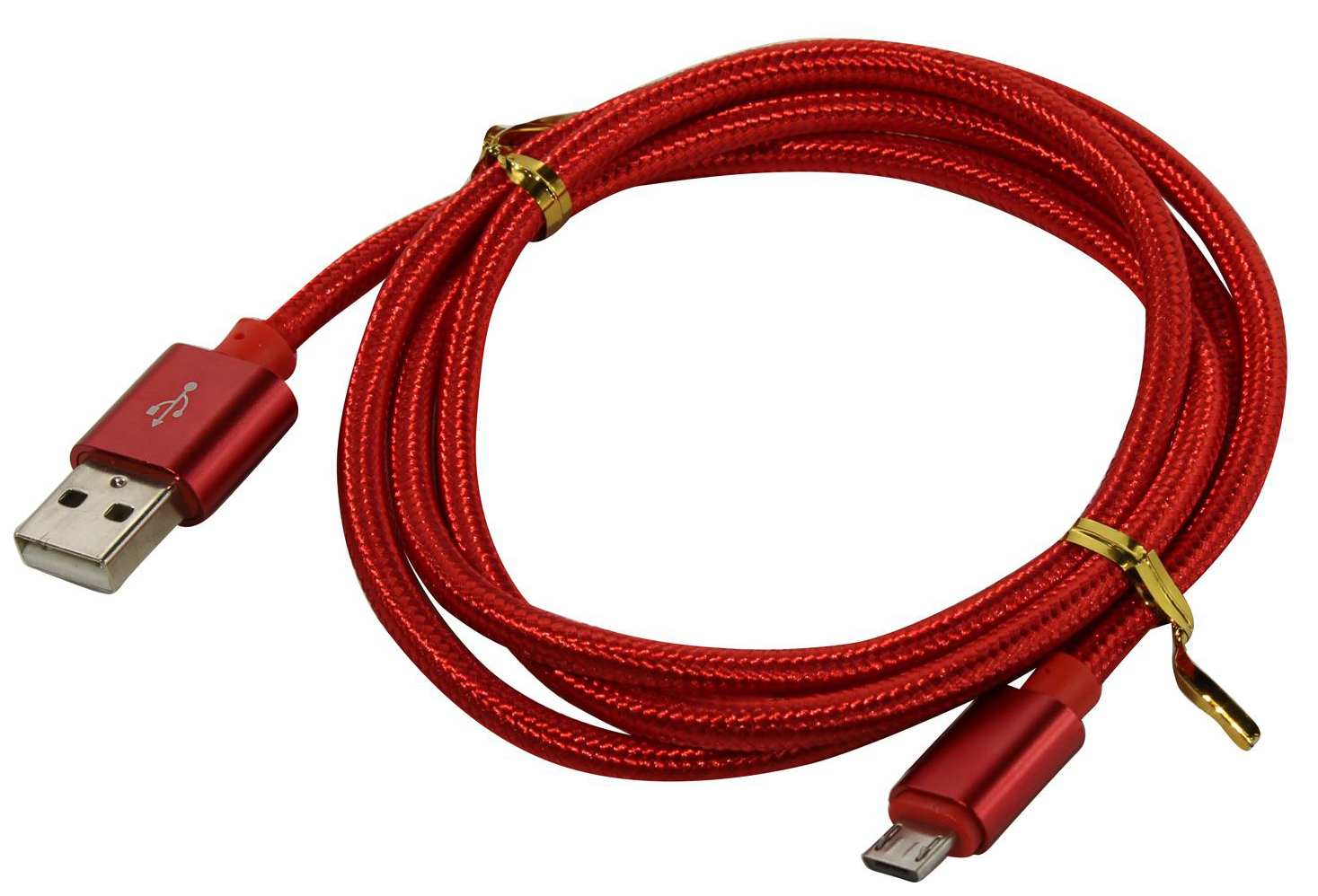 Кабель межкомпонентный MEDIAGADGET MGC010TRD Кабель Micro USB Mediagadget 2A (1м красный т