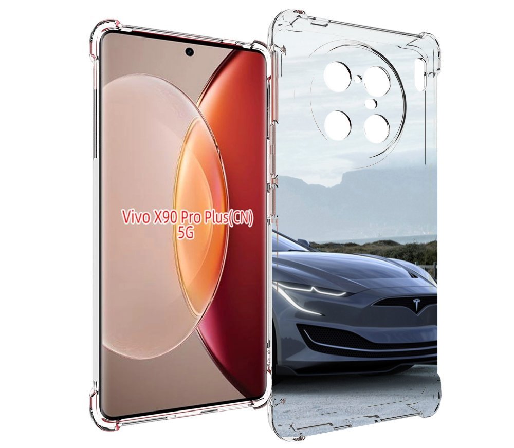 

Чехол MyPads тесла tesla 2 мужской для Vivo X90 Pro Plus, Прозрачный, Tocco