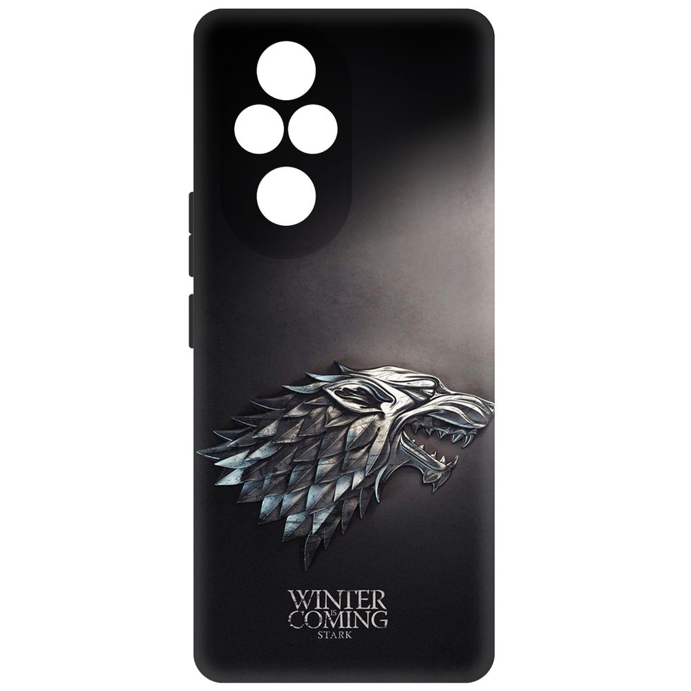 

Чехол-накладка Krutoff Soft Case Игра Престолов. Зима Близко для Honor 200 Pro черный