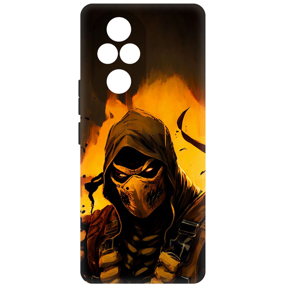 

Чехол-накладка Krutoff Soft Case Мортал Комбат. Скорпион для Honor 200 Pro черный