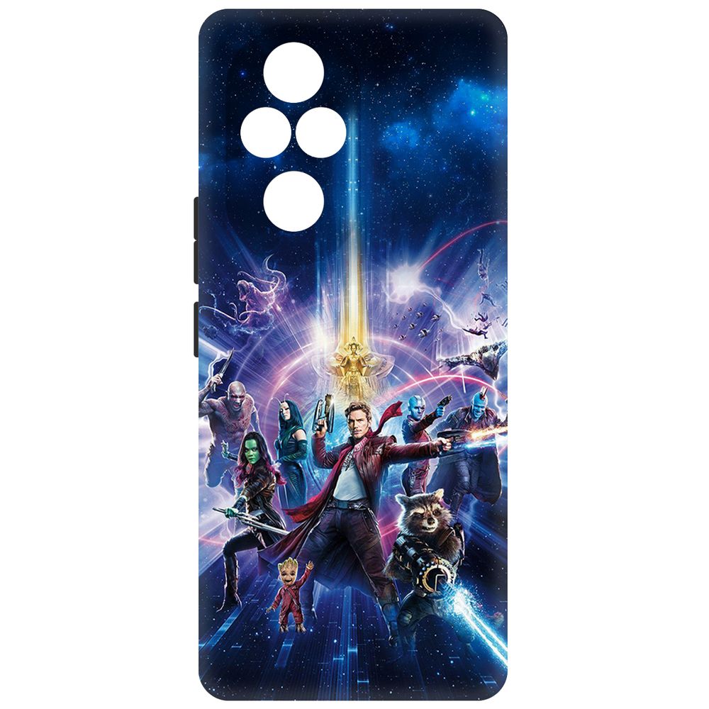 

Чехол-накладка Krutoff Soft Case Стражи Галактики. Все вместе для Honor 200 Pro черный