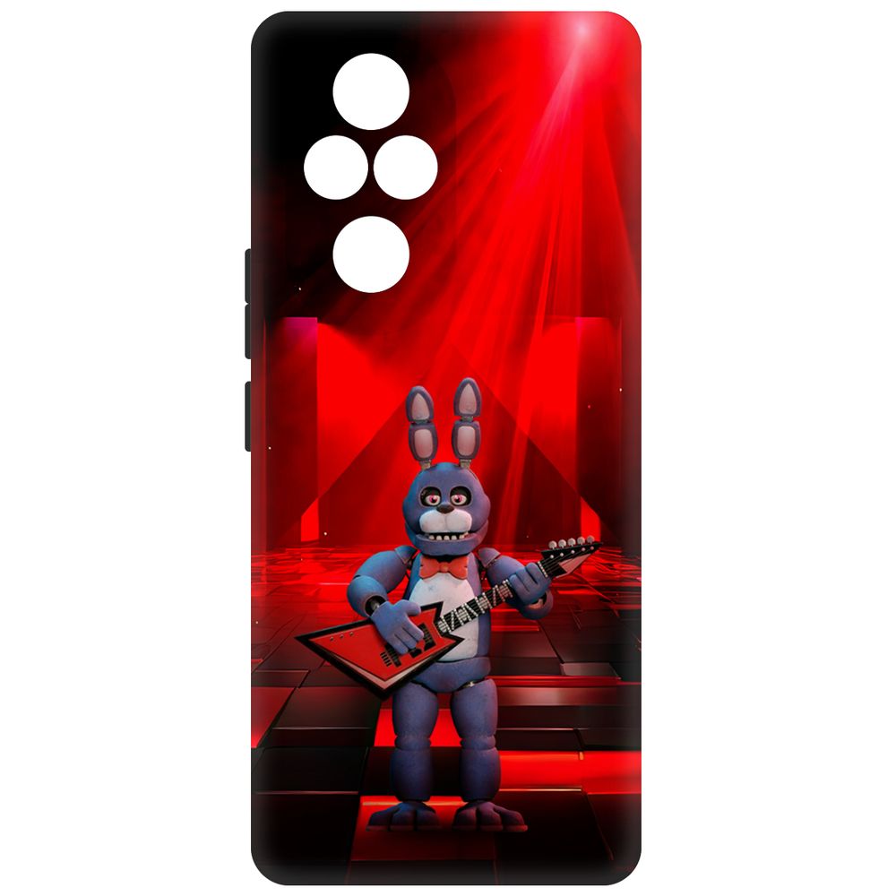 

Чехол-накладка Krutoff Soft Case ФНАФ - Бонни с гитарой для Honor 200 Pro черный
