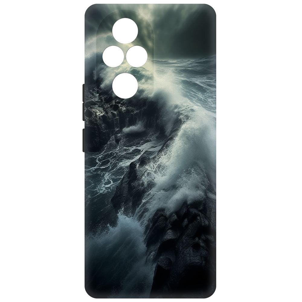 

Чехол-накладка Krutoff Soft Case Шторм для Honor 200 Pro черный