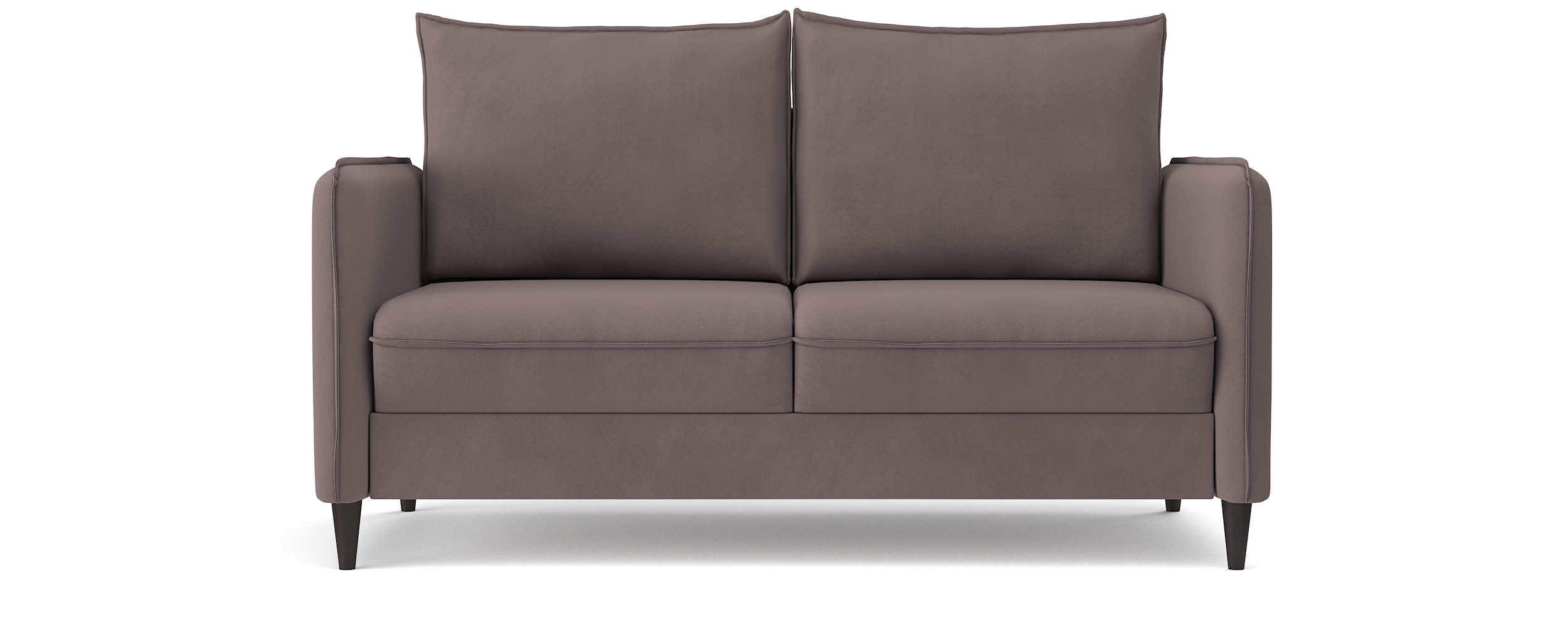 фото Диван-кровать раскладной pushe фьорд smart 140, микровелюр, коричневый