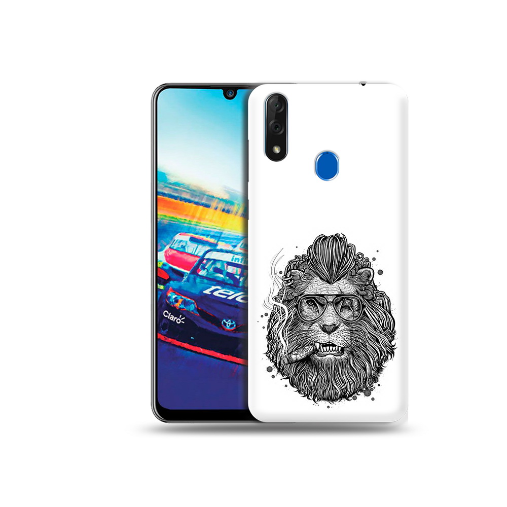 

Чехол MyPads Tocco для ZTE Blade V10 курящий лев (PT136503.455.432), Прозрачный, Tocco