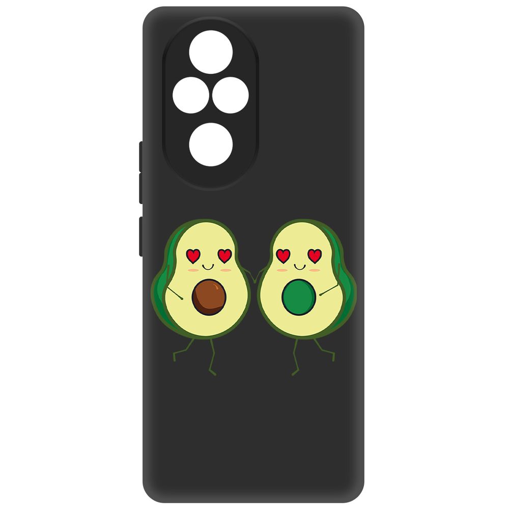 

Чехол-накладка Krutoff Soft Case Авокадо Пара для Honor 200 Pro черный
