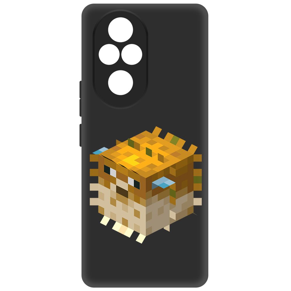 

Чехол-накладка Krutoff Soft Case Minecraft-Иглобрюх для Honor 200 Pro черный