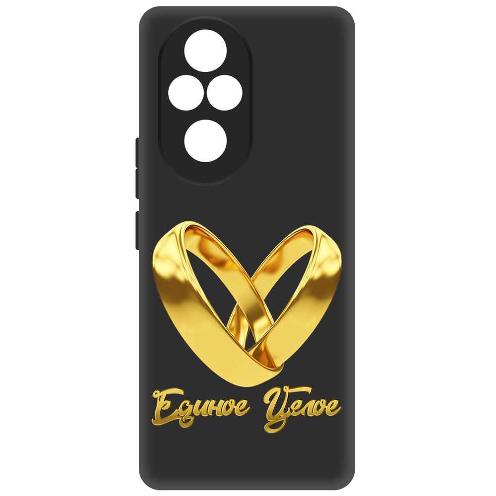 

Чехол-накладка Krutoff Soft Case Единое целое для Honor 200 Pro черный