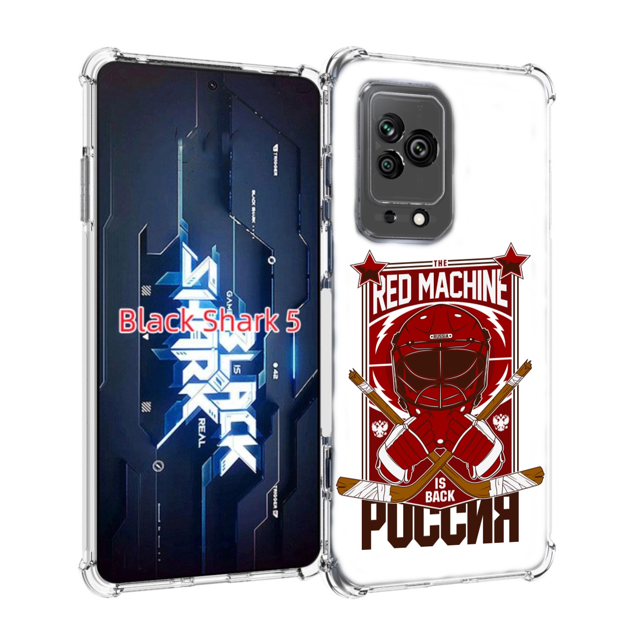 

Чехол MyPads хоккей россия для Xiaomi Black Shark 5, Прозрачный, Tocco