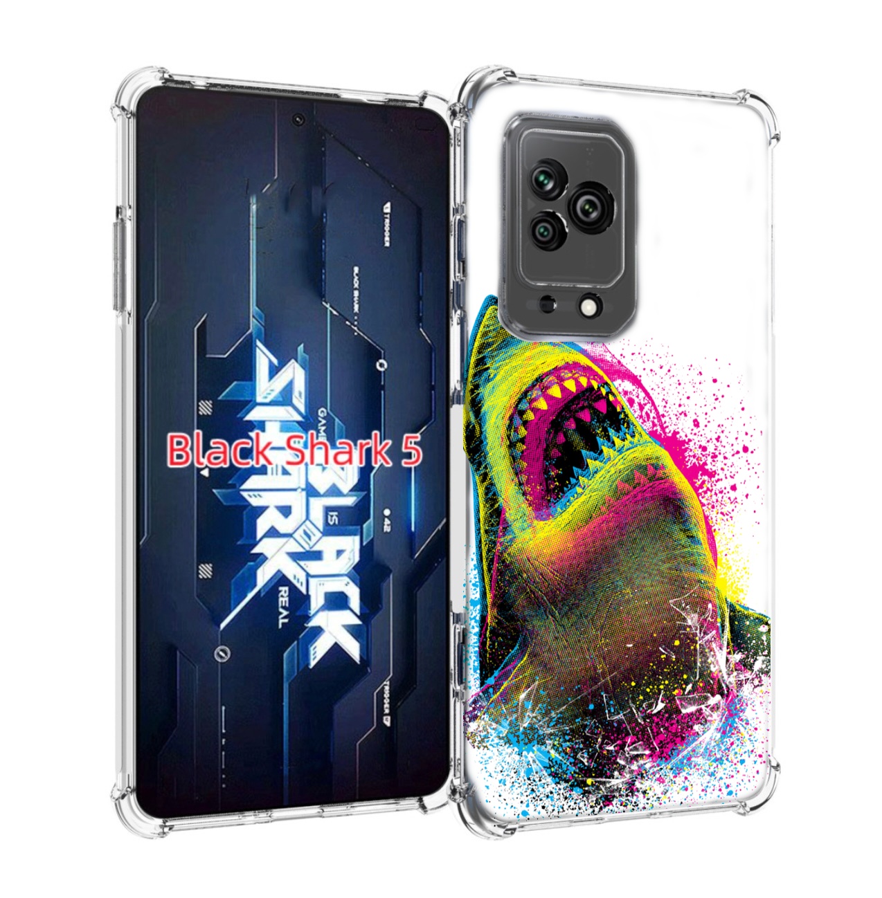 

Чехол MyPads челюсти-2 для Xiaomi Black Shark 5, Прозрачный, Tocco