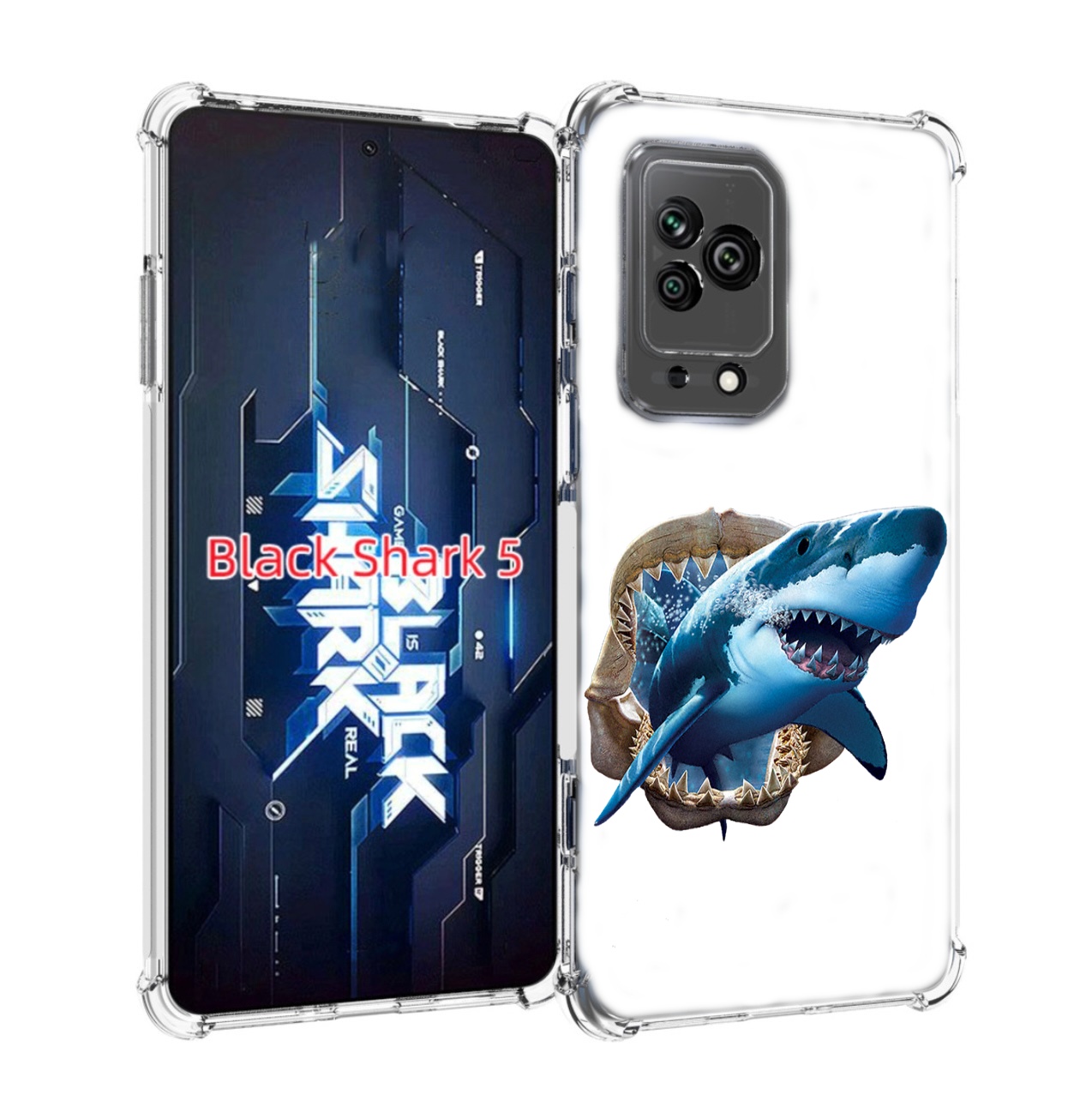 

Чехол MyPads челюсти для Xiaomi Black Shark 5, Прозрачный, Tocco