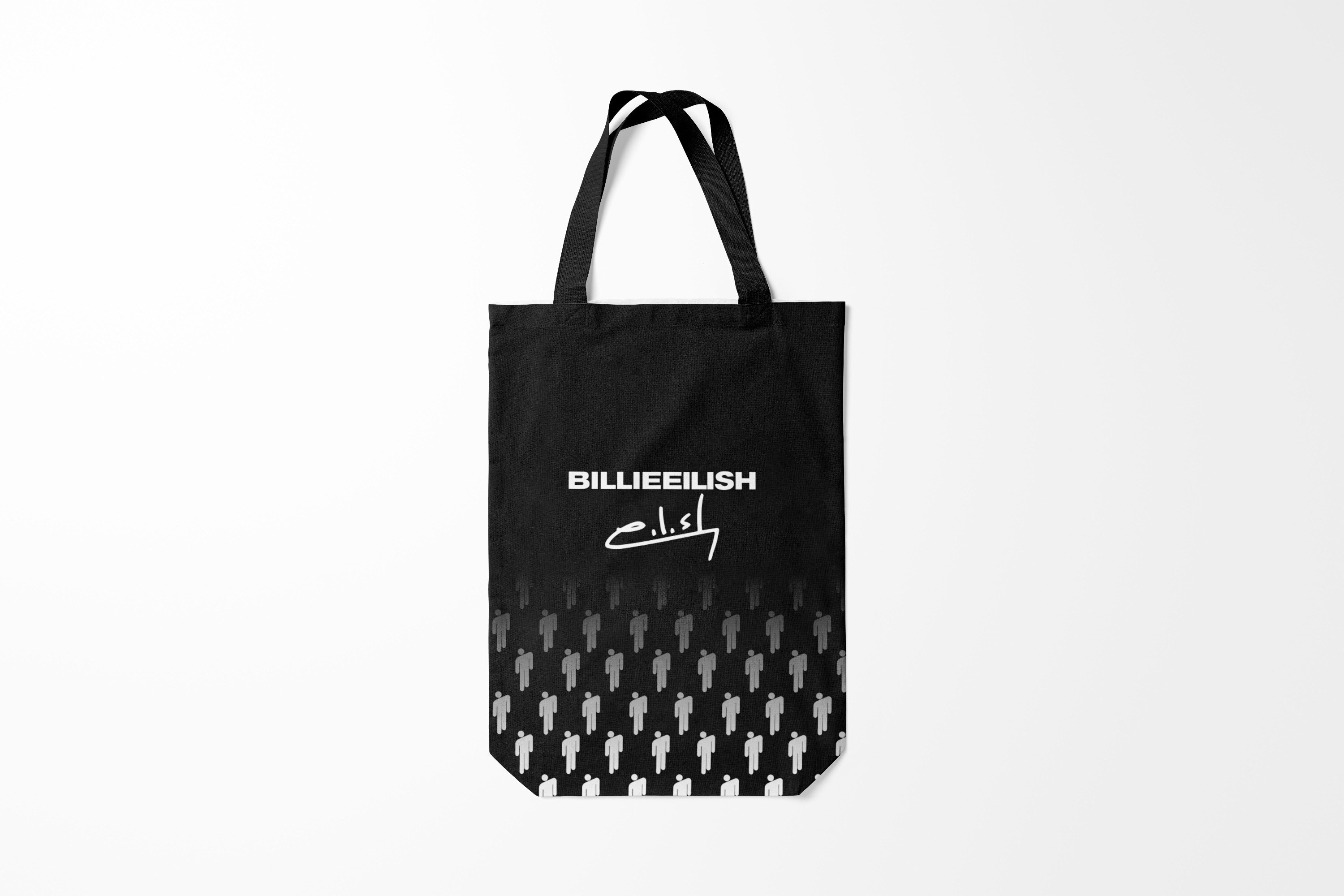 

Сумка шoппер унисекс Burnettie Billie Eilish БИЛЛИ АЙЛИШ, черный; белый, Billie Eilish БИЛЛИ АЙЛИШ