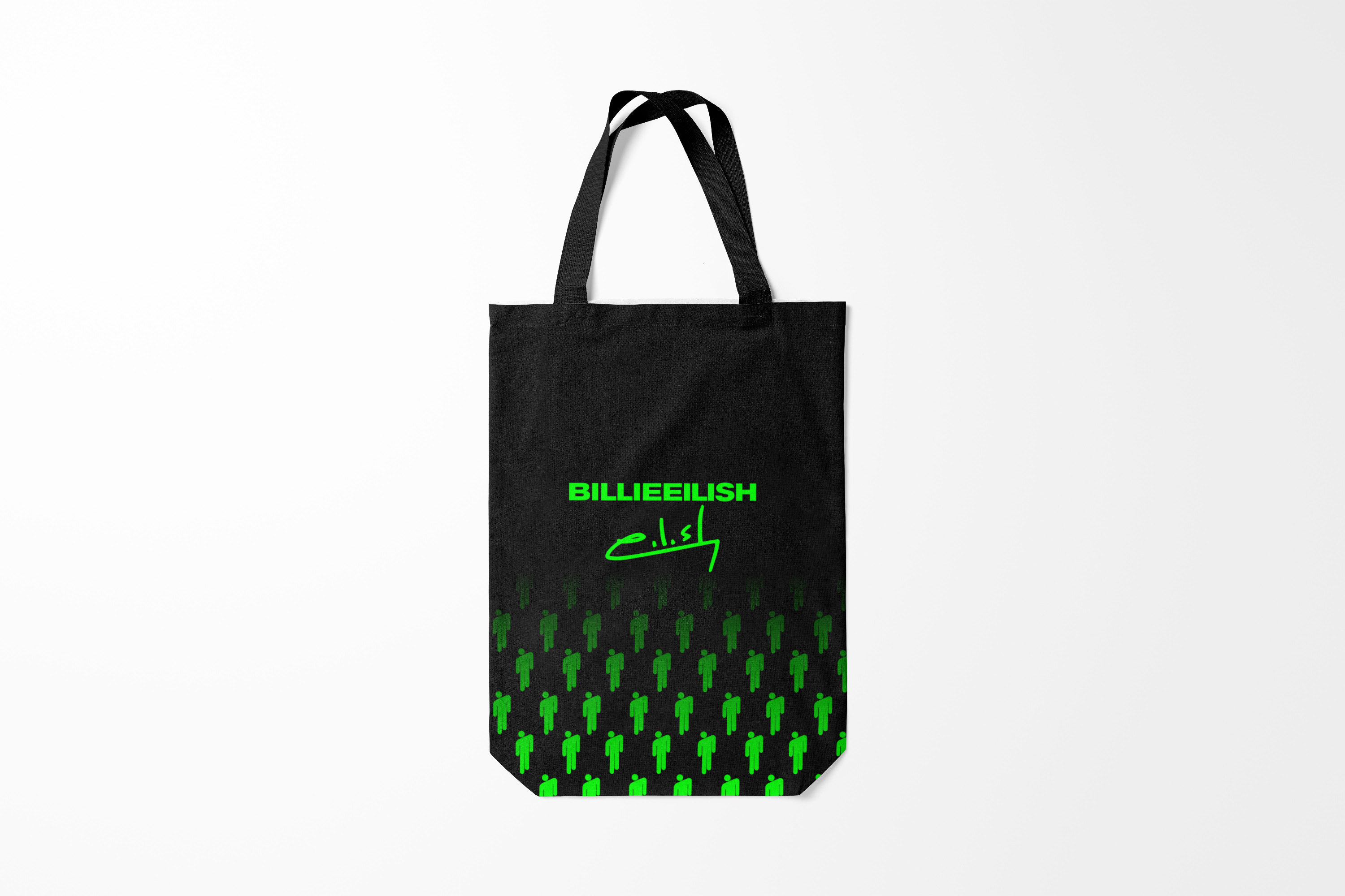 

Сумка шoппер унисекс Burnettie Billie Eilish Билли Айлиш, бирюзовый, Billie Eilish Билли Айлиш