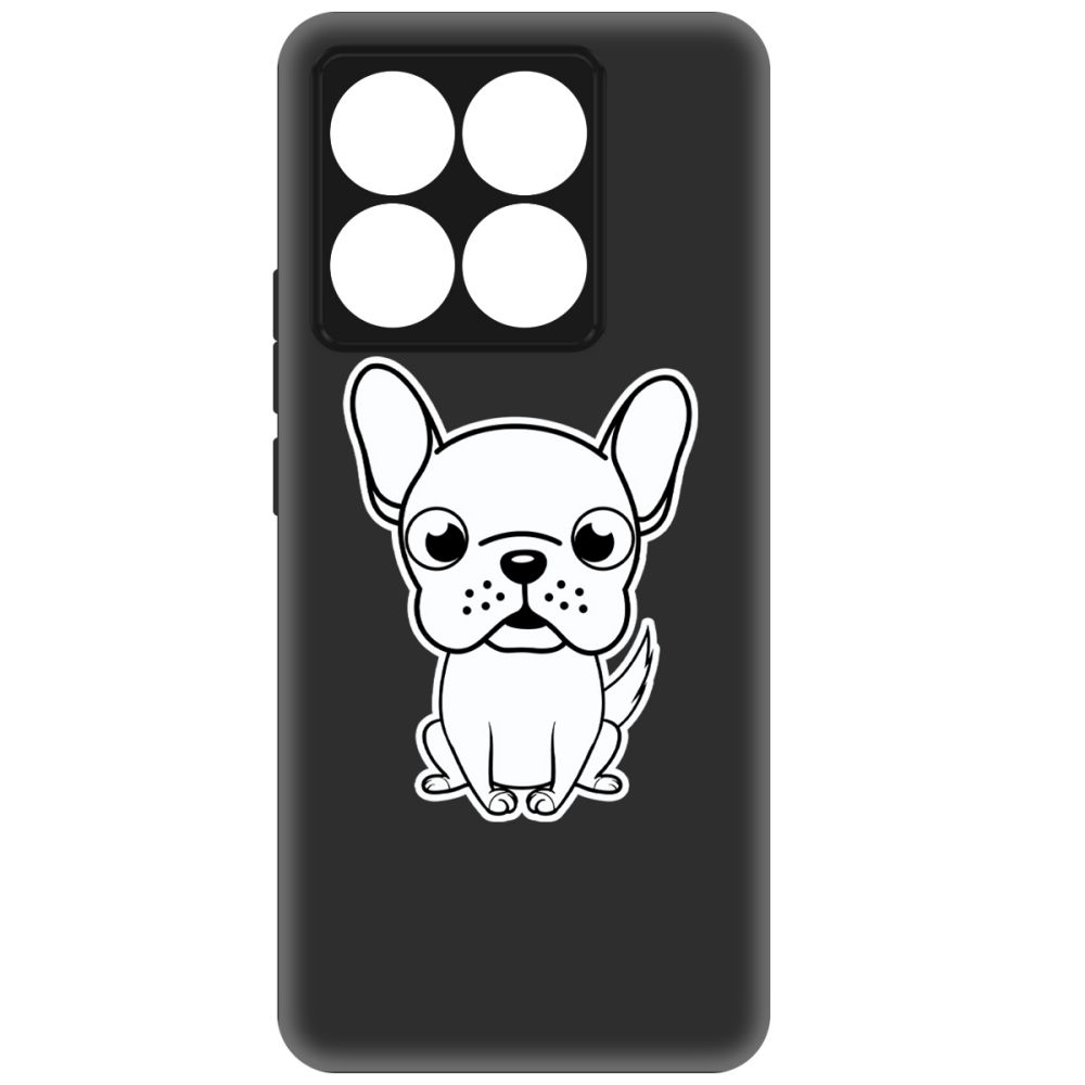 

Чехол-накладка Krutoff Soft Case Черно-белый щенок для Xiaomi 14T черный