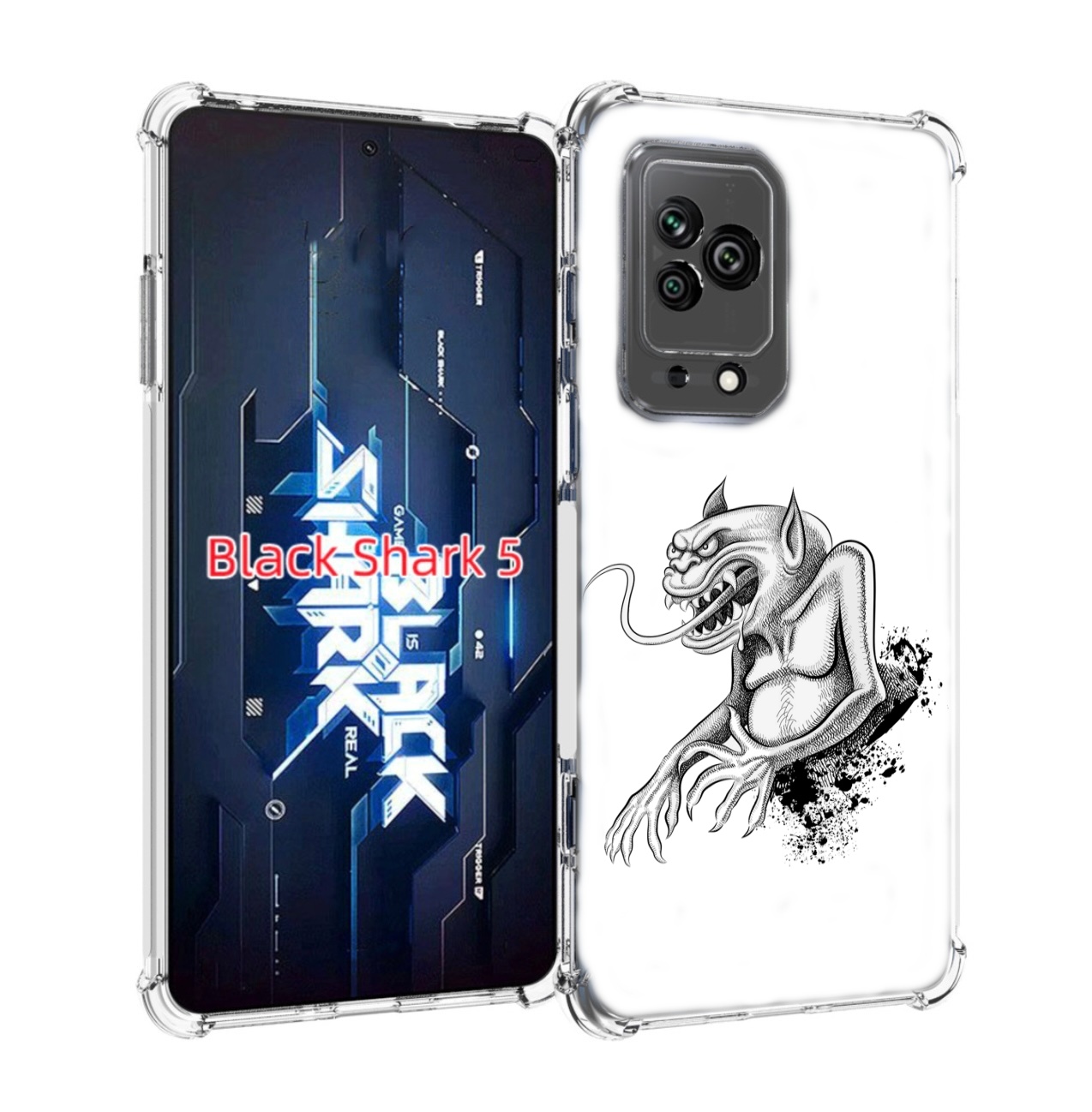 

Чехол MyPads чорт для Xiaomi Black Shark 5, Прозрачный, Tocco