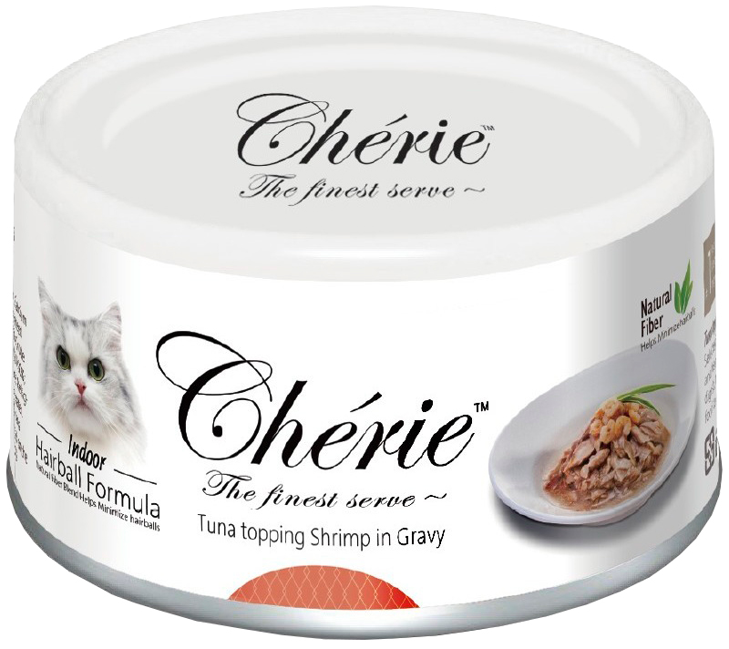 фото Консервы для кошек pettric cherie adult grain free, с тунцом и креветками, 24шт по 80г