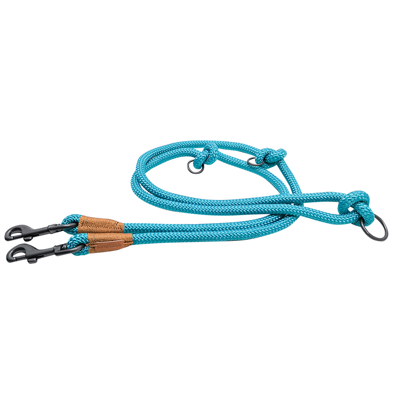 фото Поводок для собак great&small rope 11х2000мм голубой