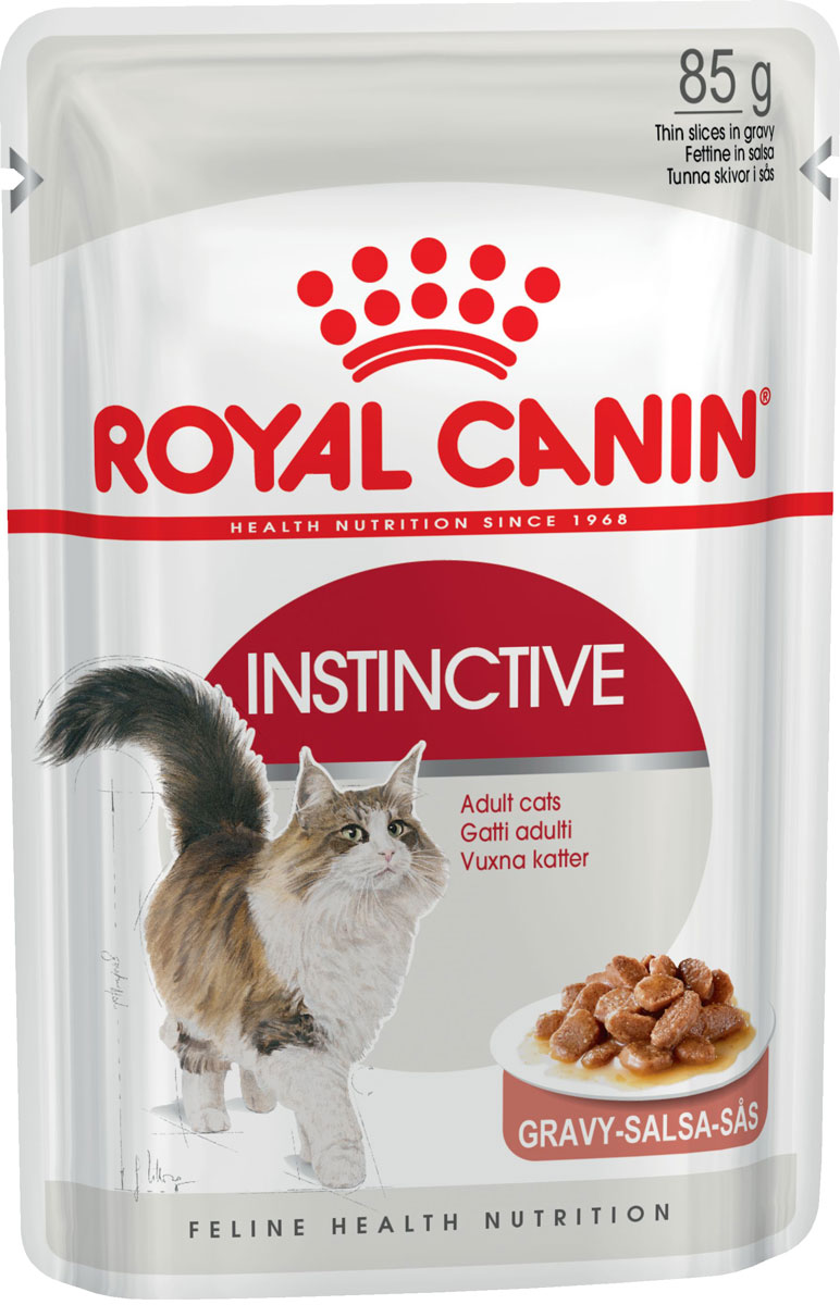фото Влажный корм для кошек royal canin instinctive, соус, 24шт по 85г